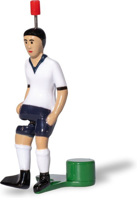 TIPP-KICK Star-Kicker England Fußball weiß-blaues Metall Zink - Bild 1
