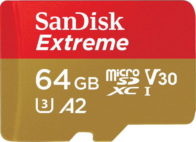 SanDisk microSDXC Extreme Speicherkarte 64GB Multicolor 80 MB/s - Bild 1