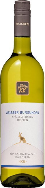 Königschaffhausen Weißer Burgunder Spätlese Hasenberg KS, Pinot Blanc, trocken, Weißwein, 2025, 0,75 l - Bild 1