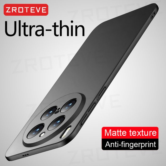 ZROTEVE Slim Matte Hard PC Handyhülle für Vivo X300 Pro, X300 Ultra, X200 Pro Mini, stoßfestes Cover in Schwarz oder Grau - Bild 1