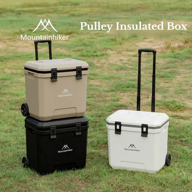 MOUNTAINHIKER Tragbarer Outdoor-Kühlbehälter als isolierte Rollbox für Camping und Auto - Bild 1