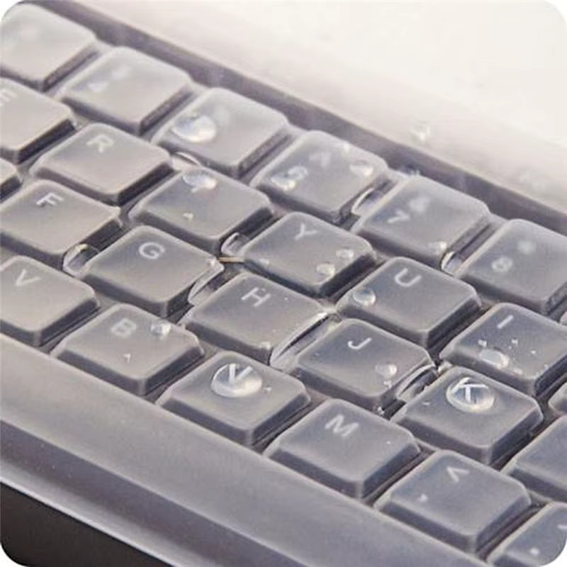 Universelle Silikon Tastaturabdeckung in Transparent als Staubschutz und Schutzfolie für Desktop-Computer - Bild 2