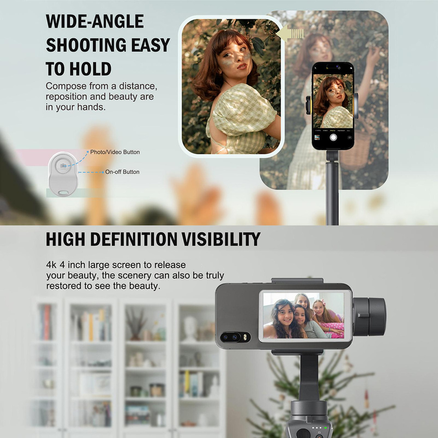 Magnetischer Selfie-Monitor für dein Smartphone zur Vlog-Aufnahme und für Live-Streams mit hoher Auflösung und geringer Latenz - Bild 3