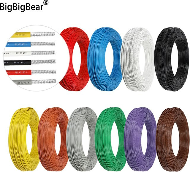 UL1332 PTFE FEP isoliertes Kupferkabel in Weiß, verzinnt, Hochtemperatur 300 V, verschiedene AWG-Stärken für 3D-Drucker - Bild 1