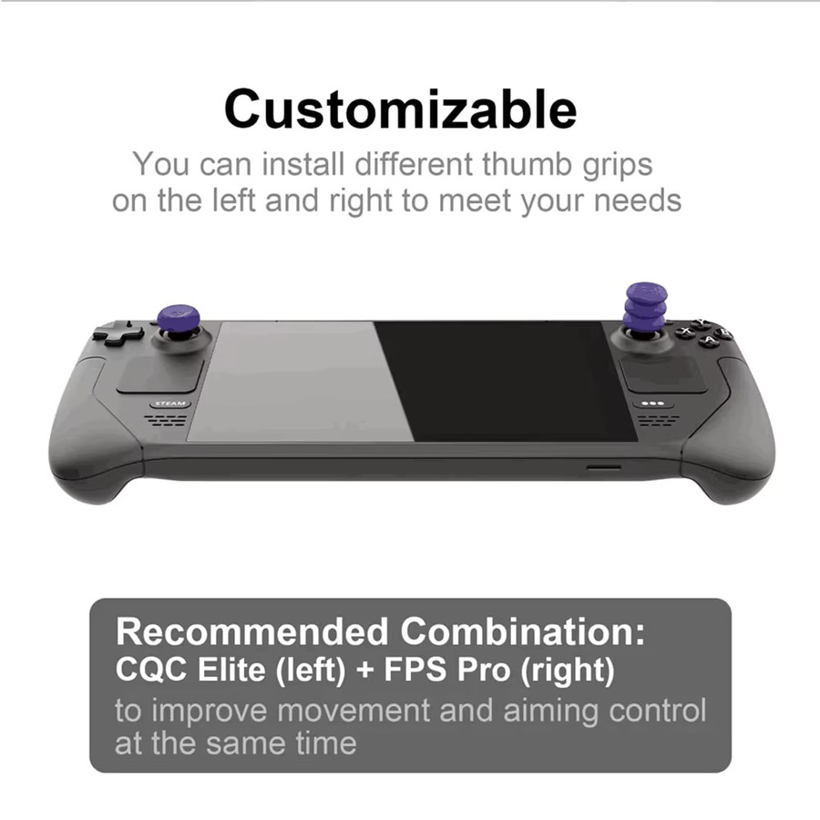 SZKOSTON 6 Stück rutschfeste Analog Stick Caps in Grün für Steam Deck OLED und ROG Ally X - Bild 6
