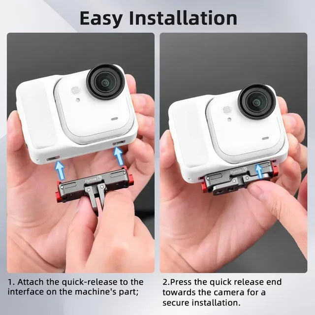 Insta360 Magnetische Basis aus Aluminiumlegierung mit Quick-Release Adapter für Insta360 GO Ultra - Bild 1