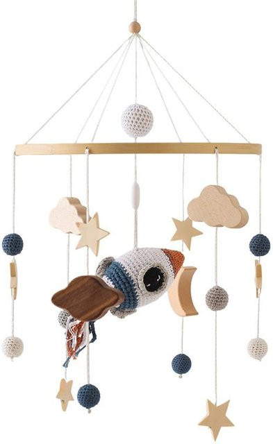 Binchi Outdoor Product Babybett-Mobile, Holz-Bettglocke, Rasselspielzeug, Filz, ab 0 Jahre - Bild 1