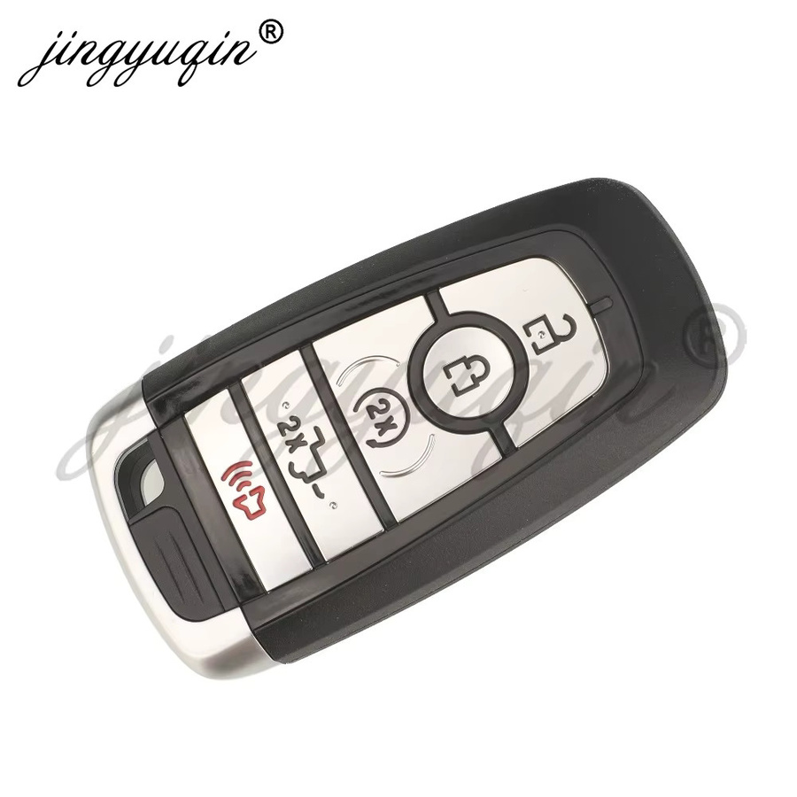 Jingyuqin Smart Keyless Fernbedienung Auto Schlüssel für Ford Edge Explorer Expedition Fusion Mondeo F150 F250 Mustang in Schwarz (433,92/434/868/902 MHz) - Bild 3