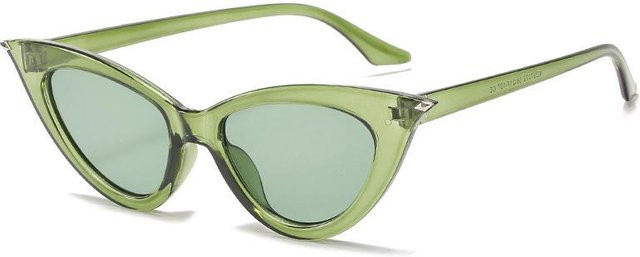 Yiran toy Sonnenbrille Cat-Eye, Unisex, Kunststoff, Vollrand, Multicolour, Green - Bild 1