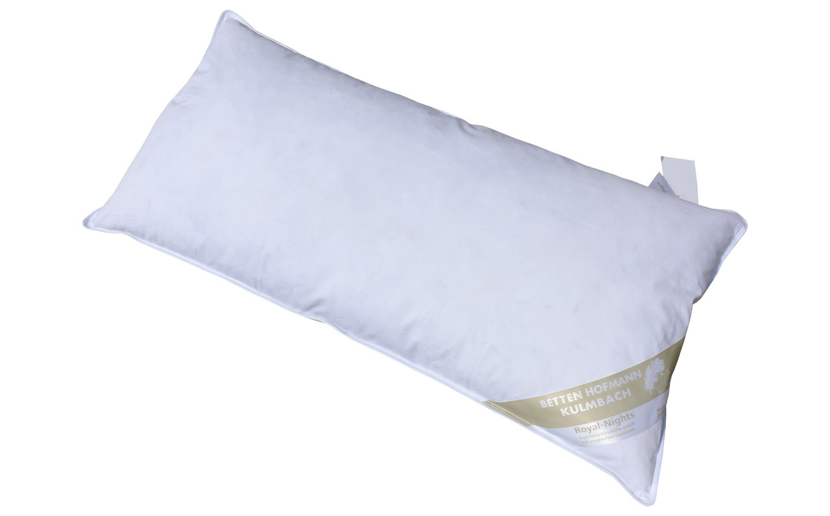 Betten Hofmann Sibiria Kopfkissen aus sibirischer Wildgans, Farbe: Weiß, B/T/H: 40 x 80 x 0 cm - Bild 1