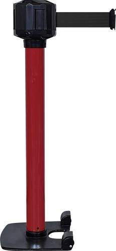 VISO RXLO1050ROBK LO3 Gurtabsperrpfosten rot, selbstständig stehend, Gurtlänge 10m, H x B: 99 x 8 cm - Bild 1