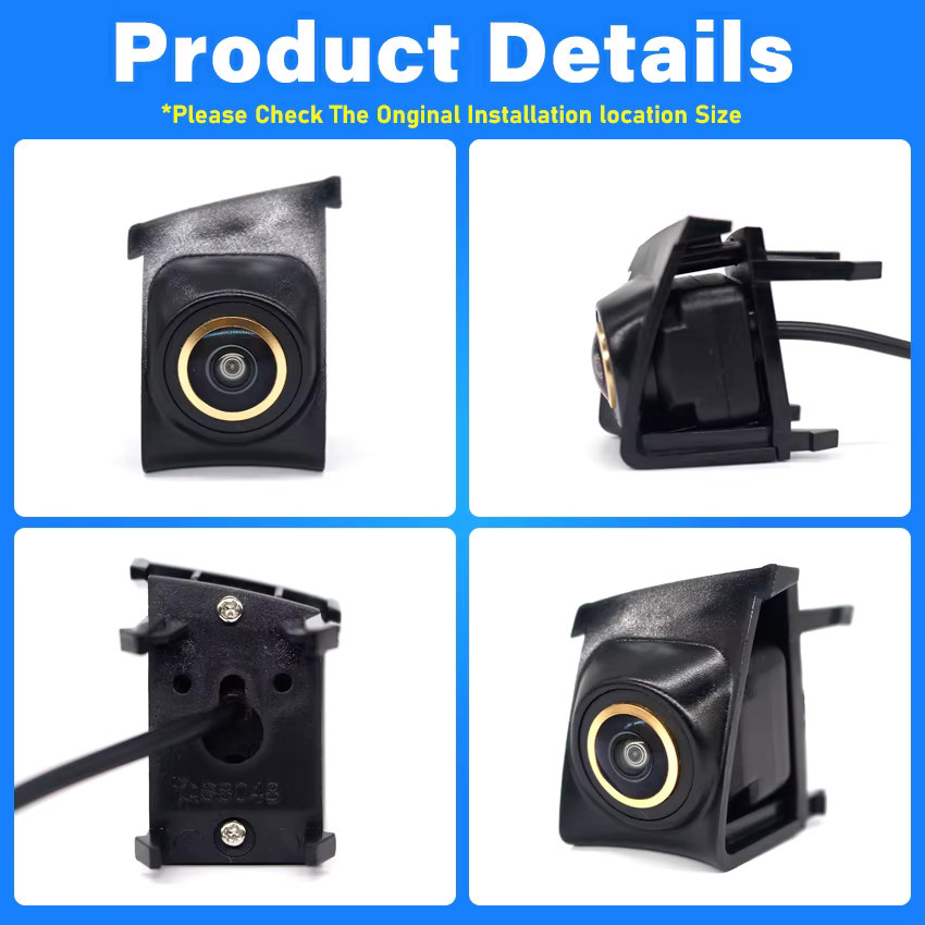 HESHECAM Auto-Frontkamera mit eingebautem Logo für BMW 3er Serie E90 E91 E92 E93 F30 F31 F34 (2008-2019), Full HD CCD Nachtsicht, Wasserdicht, Schwarz - Bild 3