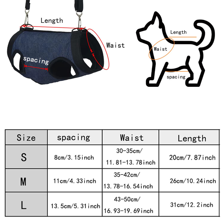 ARC ARCE Haustier-Rucksack für Katzen und Hunde in Blau mit Einzelschulter-Tragetasche, Brustgurt, Hundeleine und Pflegeabdeckung - Bild 1