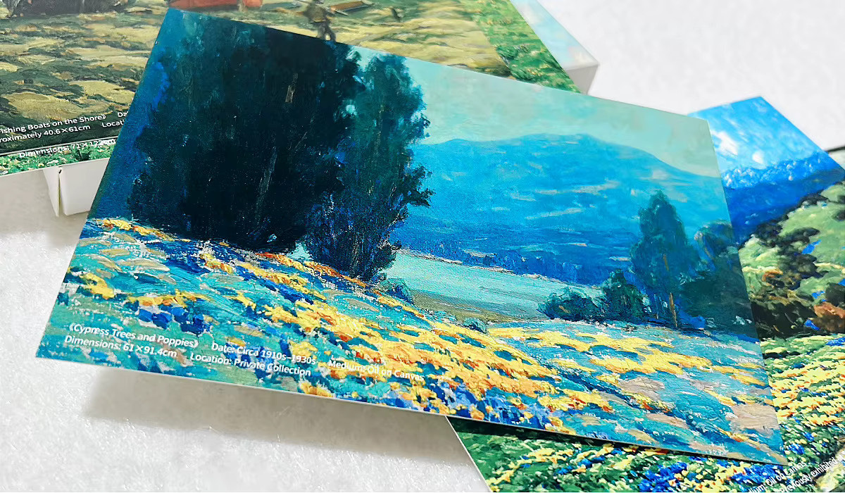 Granville Redmond Kunstwerk Postkarten Set mit Malereien, 30 Stück, Mehrfarbig - Bild 3