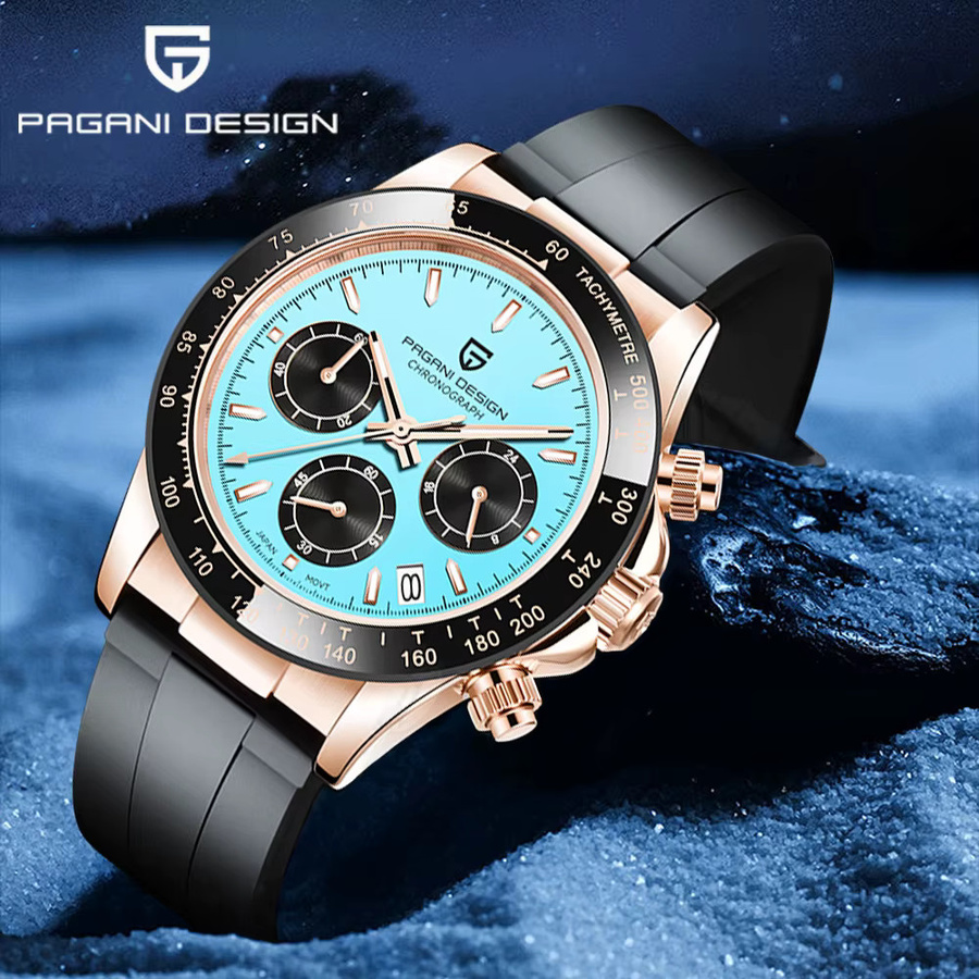 Pagani Design Chronograph, Quarz, Saphirglas, Kautschuk, Herren - Bild 2