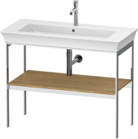 Duravit Waschtisch-Konsole White Tulip in White, bodenstehend, aus Holz, Breite: 98,4 cm, Tiefe: 45 cm - Bild 1