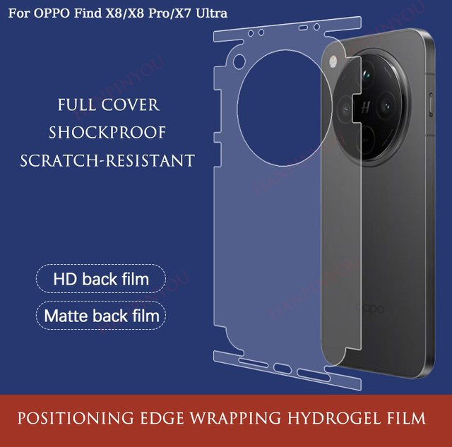 Hydrogel Schutzfolie für OPPO Find X9 X8 Pro X7 Ultra X8s Plus transparent ultradünn mit voller Abdeckung - Bild 1