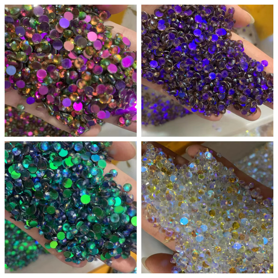 zhanwSP Green Shine Neon Strass, Nachtleuchtend, Glänzend - Bild 1