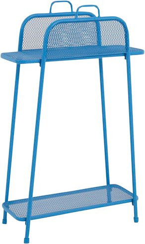 MWH Balkonregal Shelfo aus Metall in Blau, H x B x T: 106 x 27 x 27 cm - Bild 1