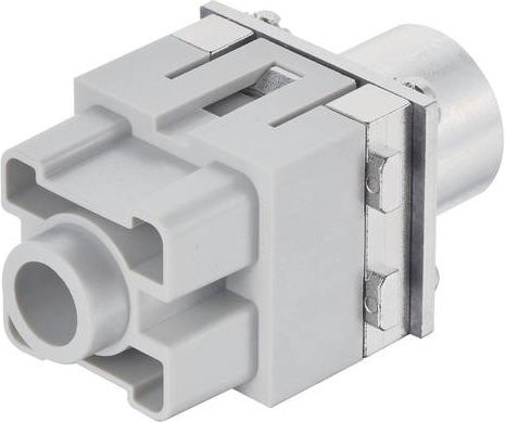 HARTING Doppelmodul 09140012781 mit 1 Axialschraubanschluss in Grau - Bild 1