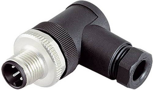 Binder 99-0429-24-04 Sensor-Aktor-Steckverbinder M12 Stecker gewinkelt unkonfektioniert Polzahl 4 Schwarz - Bild 1