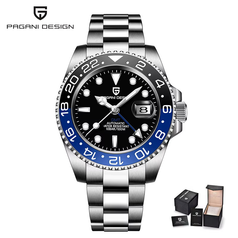 Pagani Design Armbanduhr, Automatik, GMT, Edelstahl, Saphirglas, Herren - Bild 7