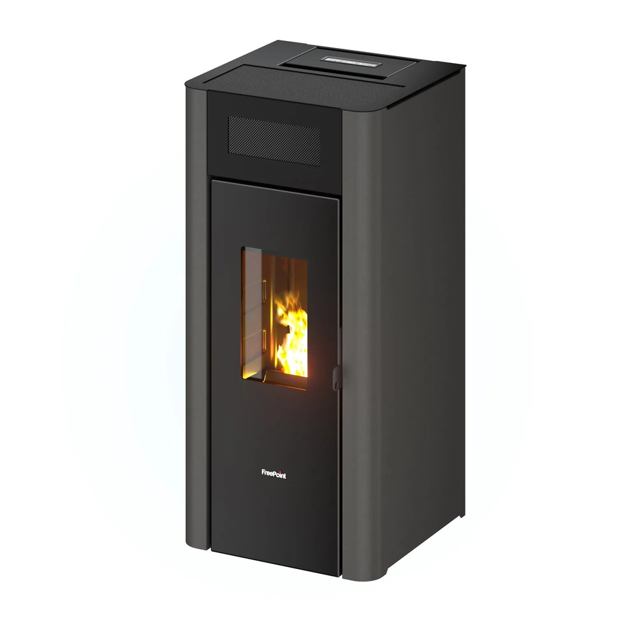 Freepoint Pelletofen Amaranto 9 in Anthrazit mit 8,5 kW Leistung und WLAN-Funktion - Bild 2