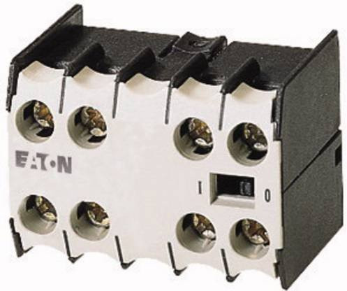 Eaton Hilfsschalterblock 11DILE mit 1 Schließer und 1 Öffner, 4A, schwarz, steckbar - Bild 1