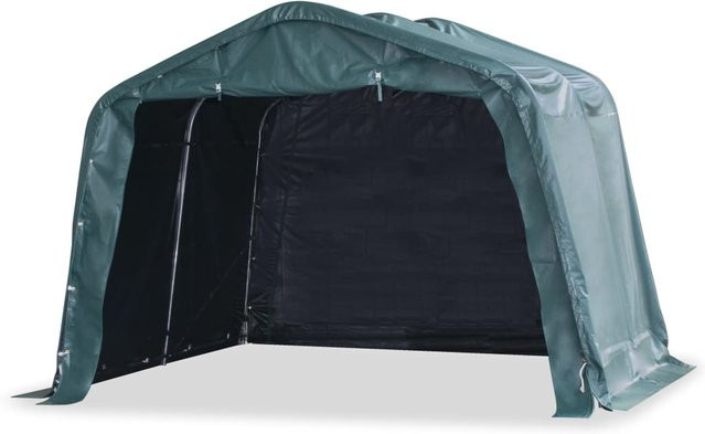 vidaXL Weidezelt aus PVC und Stahl in Dunkelgrün, B: 3,3 m x T: 3,2 m - Bild 3
