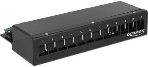 Delock 43339 Patch-Panel in Schwarz - Bild 1