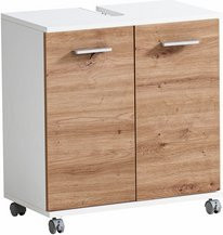 Schildmeyer Waschbeckenunterschrank Palermo in Mattweiß, B/H/T: 60 x 63,4 x 32,6 cm - Bild 1