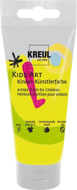 KREUL Kids Art Kinder-Künstlerfarbe, Fluoreszierend, Gelb - Bild 1