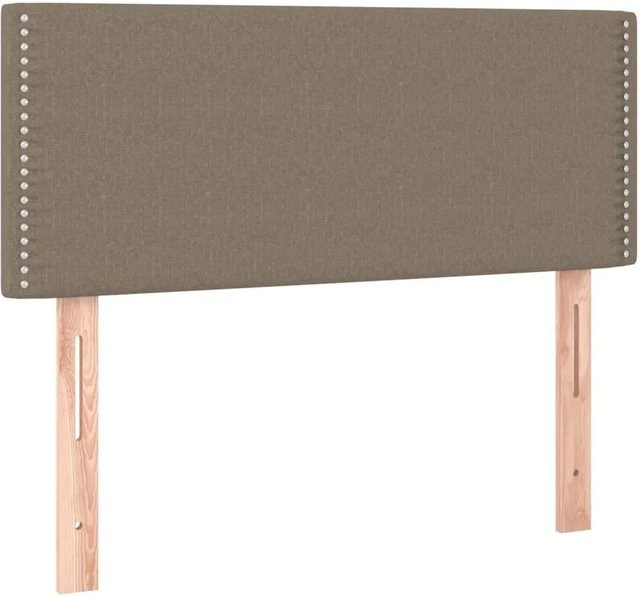 vidaXL Kopfteil Polsterteil in Taupe, Stoffbezug, B/T/H: 90 x 5 x 78/88 cm - Bild 1