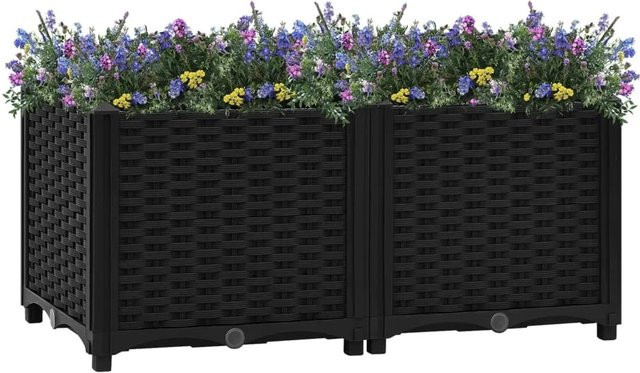 Hochbeet furnicato aus Polypropylen B/T/H: 80 x 40 x 38 cm - Bild 1