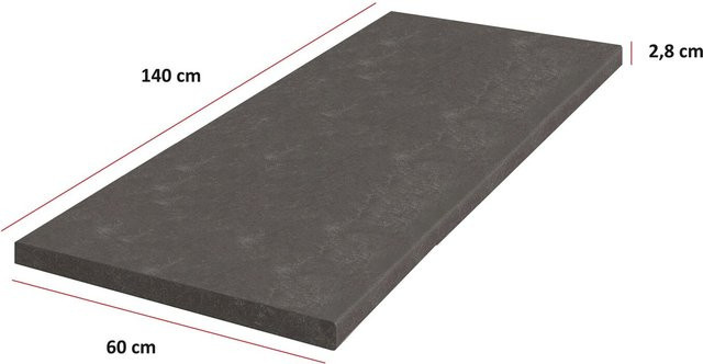 Küchen Arbeitsplatte Bianca Grey Rose in Metallic Brown aus Laminat, Breite: 140 cm, Tiefe: 60 cm, Höhe: 2,8 cm - Bild 1