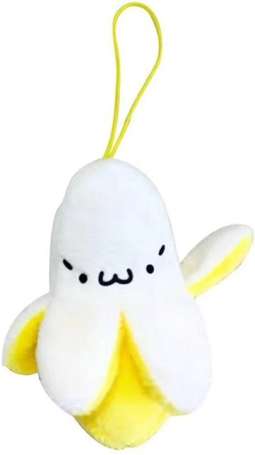 Schlüsselanhänger Linyi toy, Plüsch-Banane, weiß, Unisex - Bild 1