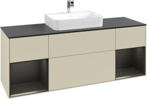 V&B Waschtischunterschrank Finion in Grau lackiert, B/T/H: 160 x 60 x 50,1 cm - Bild 1