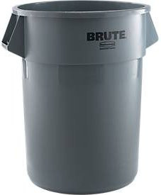 Rubbermaid Wertstoffsammler Brute aus Polyethylen, rund, grau, 208 l - Bild 1
