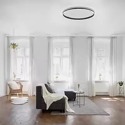 Paul Neuhaus Q-Vito LED-Deckenleuchte in Anthrazit, dimmbar mit Fernbedienung und Smart Home Kompatibilität, Durchmesser: 79,4 cm - Bild 3