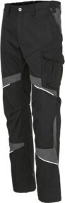 Kübler ACTIVIQ cotton+ Damenhose schwarz/anthrazit mit Reflexstreifen Größe 38 - Bild 1