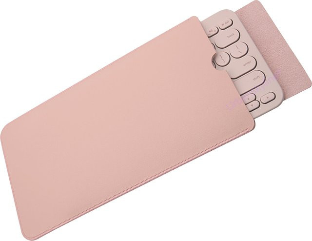 Logitech K380S Schutzhülle aus PU-Leder in Pink - Bild 1