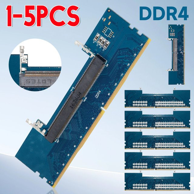 APWIKOGER Laptop DDR4 SODIMM zu Desktop DIMM RAM Anschlussadapter in Blau - Bild 1
