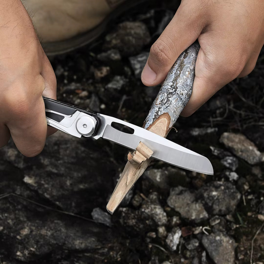 NexTool 12-in-1 Multitool-Messer in Schwarz, tragbares EDC-Klappschere für Camping und Überleben - Bild 4