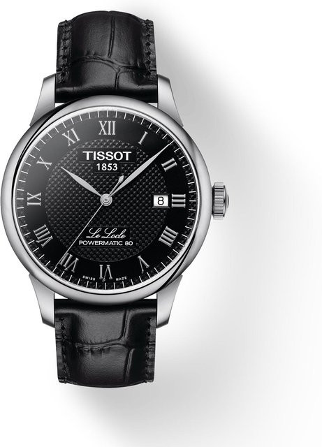 Tissot Armbanduhr, Leder, Automatik, schwarz, Herren - Bild 1