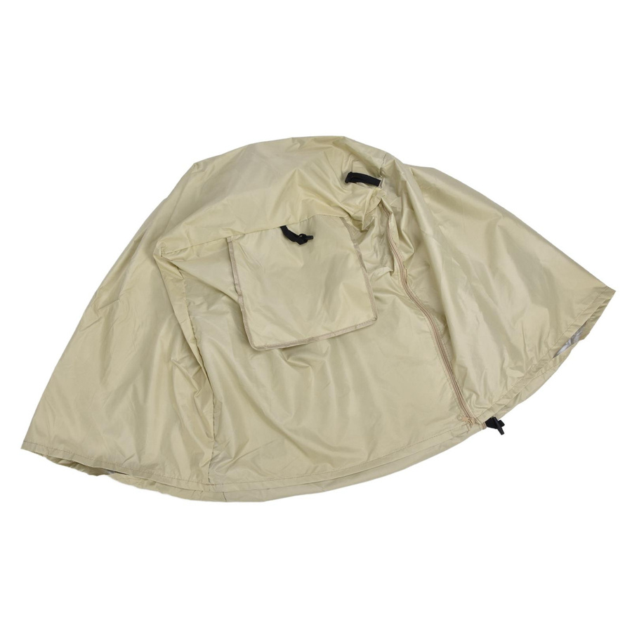 Wasserdichte und staubdichte Hunde-Drahtkäfig-Abdeckung mit Sonnenschutz in Beige Grau, B/T/H: 124,5 x 84 x 79 cm - Bild 1
