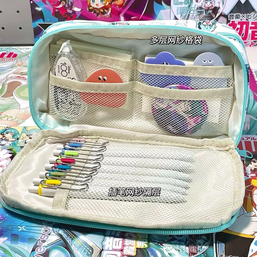 Bandai Hatsune Miku Federmäppchen mit großer Kapazität in Multicolour - Bild 6