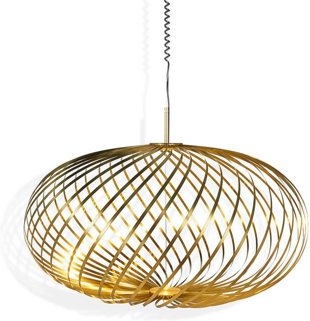 Tom Dixon Spring LED-Pendelleuchte aus Edelstahl in Gold und Messing - Bild 1