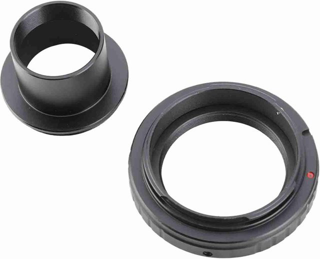 Andoer T-Mount-Ring M42 * 0,75 Astronomischer Teleskop-Adapter für Minolta SLR-Kamera, Schwarz - Bild 1
