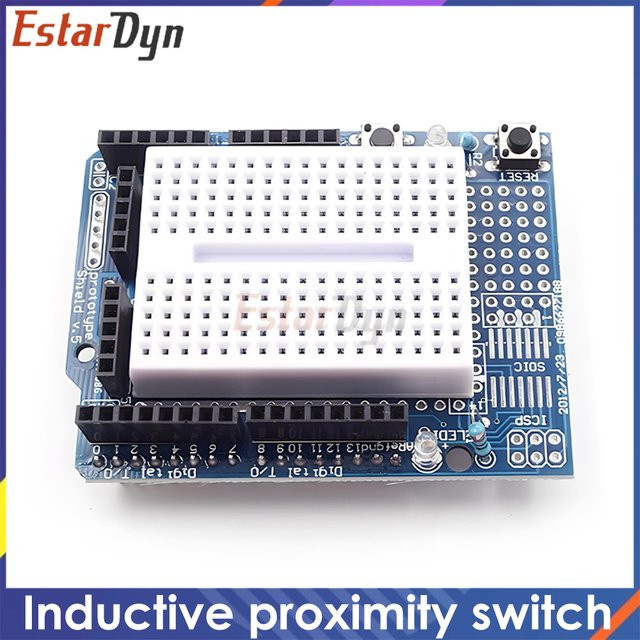 Estardyn UNO Proto Shield mit SYB-170 Steckbrett, Erweiterungsplatine für DIY-Projekte und Elektronik-Prototyping - Bild 1