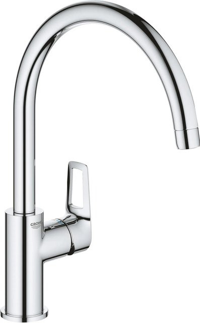 Grohe QuickFix Einhebel-Spültischarmatur Start Loop in Chrom mit schwenkbarem Auslauf für die Küche - Bild 1